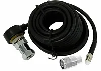 18&#039; Terminator Coax W/ Nip Connector & Loose Nip13 Hs818Tn-Nip