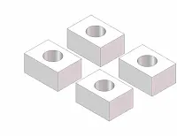 HUSKY TOWING 31712 7/8&#039; Spacer Block Kit Bag/4