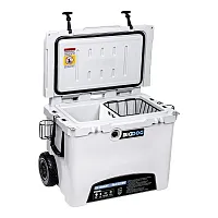 HUSKY TOWING BDCR60 60 Qt Rolling Cooler W Accessories