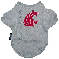 Hunter Washington State Heather Grey Pet T-Shirt - Large