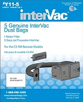 INTERVAC VAC Y115 Y11-5 Dust Bags For Cs-Rm And Cs-9.