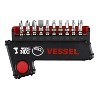 Vessel Impact Ball Torsion Bit 10+1 Pc. Set In Pop-Up Case No.Ib11P02U