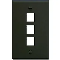 ICC FACE-3-BK Ic107F03Bk - 3Port Face - Black
