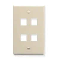 Faceplate Almond 4 port
