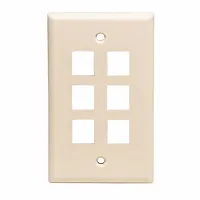 ICC FACE-6-AL Ic107F06Al 6 Port Face Almond