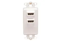 ICC IC107DDHWH Insert, Decorex, 2-Port, Dual Hdmi, Wh