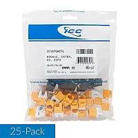 ICC IC107GACYL Module, Cat6A, Hd, 25Pk, Yellow