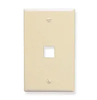 ICC IC107LF1AL Faceplate, Oversized, 1-Port, Almond