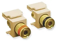 ICC IC107PMGIV Module, Binding Post, Gold Plated, Ivory