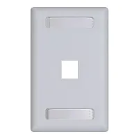 ICC IC107S1TWH Faceplate, Id, 1-Gang, 1-Port, 10Pk, Wh