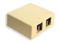 ICC IC107SB2IV Surface Mount Box, 2-Port, Ivory