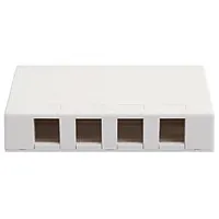 ICC IC107SB4WH Surface Mount Box, 4 Port, White