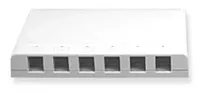 ICC IC107SB6WH Surface Mount Box, 6 Port, White