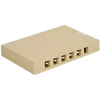 ICC IC107SBTIV Surface Mount Box, 12-Port, Ivory