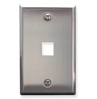 ICC IC107SF1SS Faceplate, Stainless Steel,1-Gang,1-Port