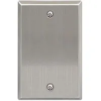 ICC IC630EBSSS Faceplate, 1 Gang, Blank Ss