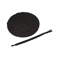 ICC ICACSVB8BK Velcro Cable Tie, 8&quot;, Black, 100Pk