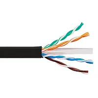 ICC ICCABR6EBK Cat6E Cmr Pvc Cable Black