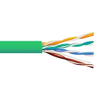 ICC ICCABT6VGN C6 500 Utp Sld Cbl 23G 4P Cmp, 1K Green