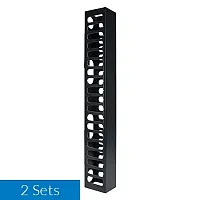 ICC ICCMSC30BK Vert Fgr Duct For 7Ft Rack, Side/Center