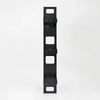 ICC ICCMSC40BK Vert Channel W/ Plastic Cover,40In, 4 Pk
