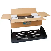 ICC ICCMSRSVC1 Rack Shelf, 10In Single Vented,2Rms, 2Pk