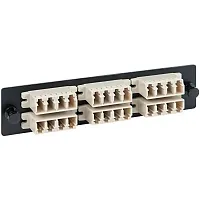 ICC ICFOPL1615 Adapter Panel, 6 Quad Lc, 24F, Beige, Mm