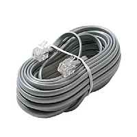 Cablesys ICLC450FSV Gclb466050 50&#039; Flat Line Cord 6P4C Silve