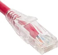 ICC ICPCST01RD Patch Cord Cat6 Clear Boot 1&#039; Red