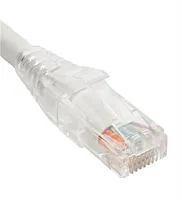 ICC ICPCST01WH Patch Cord Cat6 Clear Boot 1&#039; White
