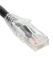 ICC ICPCST05BK Patch Cord Cat6 Clear Boot 5&#039; Black