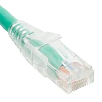 ICC ICPCSW03GN Patch Cord, Cat 6, Clear Boot,3&#039;,10Pk,Gn