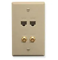 Icrds2F5Iv Faceplate,Idc,2 Data & 2 F-Type