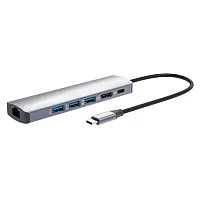 Manhattan 153959 Usb-C Pd 6-In-1 4K Docking Station/Multiport Hub