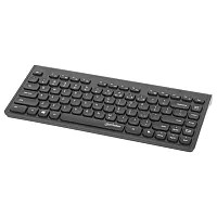 Manhattan 180764 Slim Wireless Usb Mini Keyboard For Pc And Laptop, Black