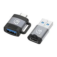 Manhattan 356329 2-Piece Usb-C To Usb-A And Usb-A To Usb-C Adapter Set
