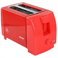 Better Chef Compact Two Slice Countertop Toaster in Red