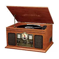 Innovative Technology VTA-200B-MAH 6-In-1 Victrola Entertainment