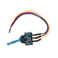 Nippon Illuminated Toggle Switch With 6&quot; Lead Wire Blue