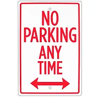 No Parking Sign 18&quot; x 12&quot; ISGN-001