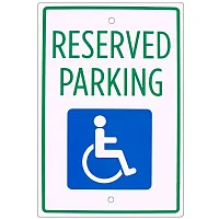 Handicap Parking Sign 18&quot; x 12&quot; ISGN-003