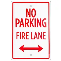 No Parking - Fire Lane Sign 18&quot; x 12&quot; ISGN-005