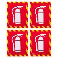 Fire Extinguisher Inside Icon Stickers, 4-pack ISGN-104
