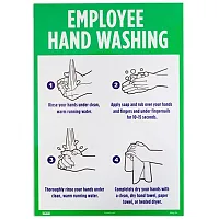Employee Hand Washing Self-Adhesive Decal ISGN-204