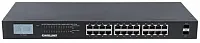 Intellinet 561242 19&quot; 24-Port Gigabit Ethernet Poe+ Switch