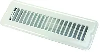 JR PRODUCTS 0228905 2 X 10 Floor Reg.Dmpr Met Whte