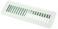 JR PRODUCTS 0228925 2 X 10 Floor Reg.Undmpr Met Wht
