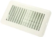 JR PRODUCTS 0228965 4 X 8 Floor Reg.Dmpr Met Wht