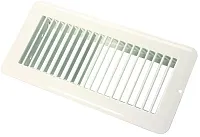 JR PRODUCTS 0228985 4 X 10 Floor Reg.Undmpr Met Wht