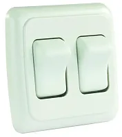 JR PRODUCTS 12015 Dbl On-Off Rocker Sw